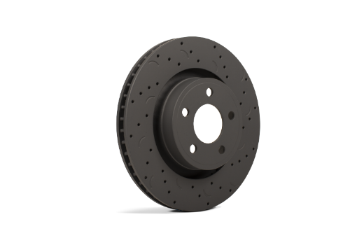 Picture of Hawk Talon 1991 BMW 318i E30 Body Code To 491 Drilled and Slotted Rear Brake Rotor Set