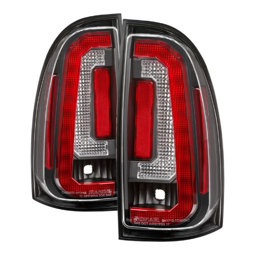 Picture of Spyder 05 - 15 Toyota Tacoma LED Tail Lights (Not Compatible wOEM LEDS) - Black ALT - YD - TT05V2 - LB - BK