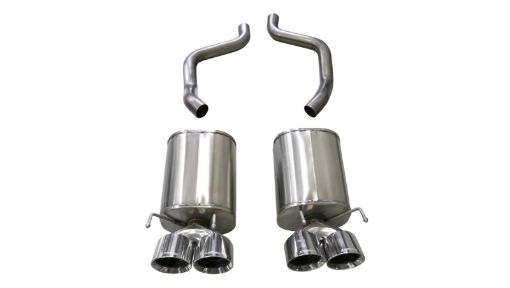 Picture of Corsa 2005 - 2007 Chevrolet Corvette (C6) 6.0L6.2L Polished Sport Axle - Back Exhaust w4.5in Tips