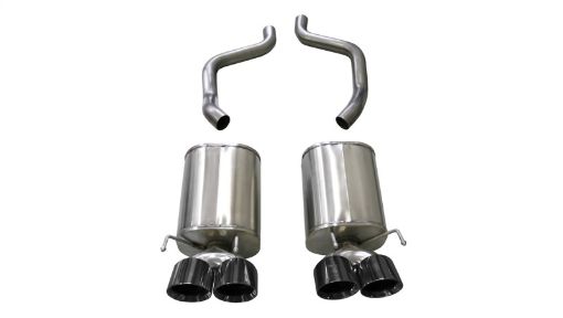 Picture of Corsa 2005 - 2007 Chevrolet Corvette (C6) 6.0L6.2L Black Sport Axle - Back Exhaust w4.5in Tips