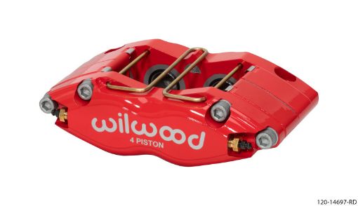 Picture of Wilwood Caliper - Dynapro Single 5.98in Mount - Red 1.58in Piston 1.1in Disc